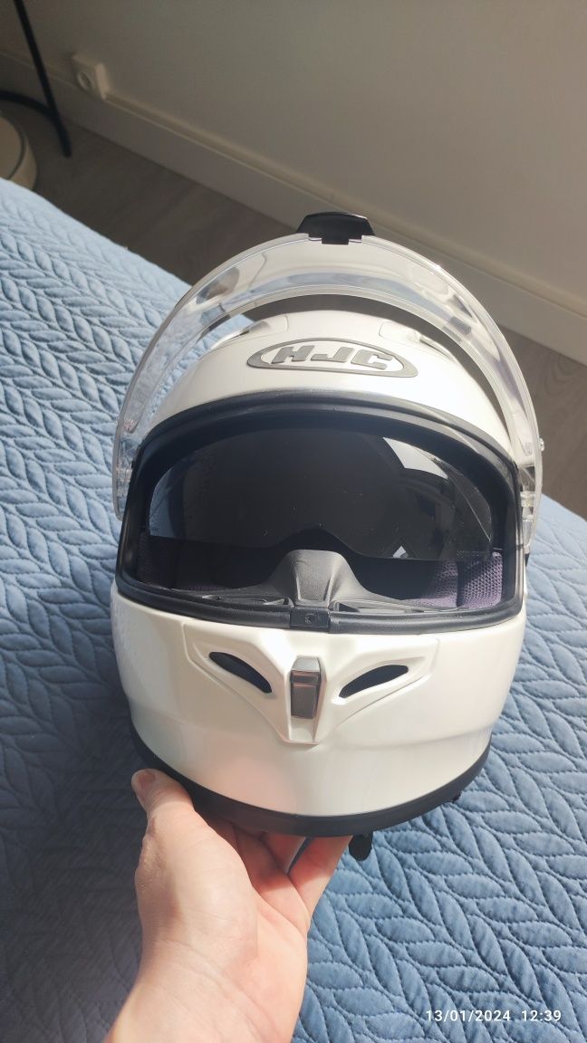 Capacete Moto HJC XS branco