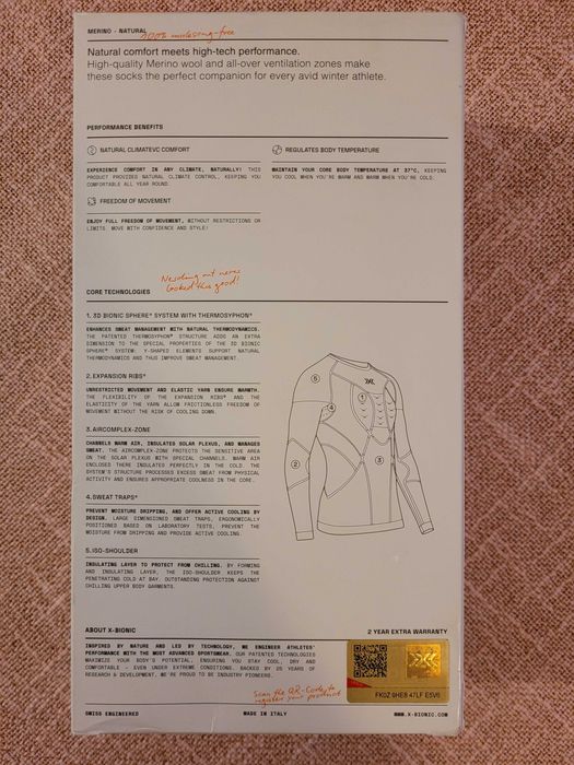 Koszulka termoaktywna męskia X-Bionic Merino