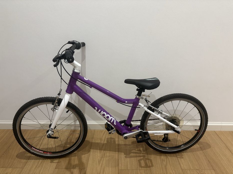 Rower Woom 4 stan bdb kola 20cali Fioletowy