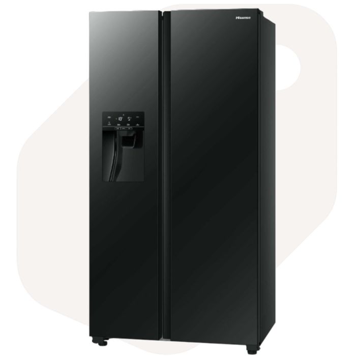 Lodówka Hisense RS694N4GBE SidebySide NoFrost Kostkarka OUTLET 1JG2