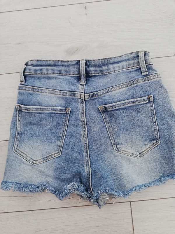 Spodenki jeansowe szorty Kathe Jeans cyrkonie HIT (xs) 34