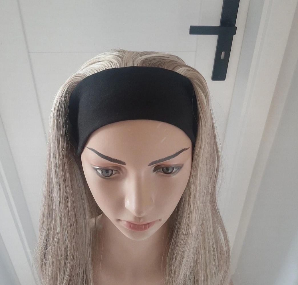 Peruka na opasce blond pasemka