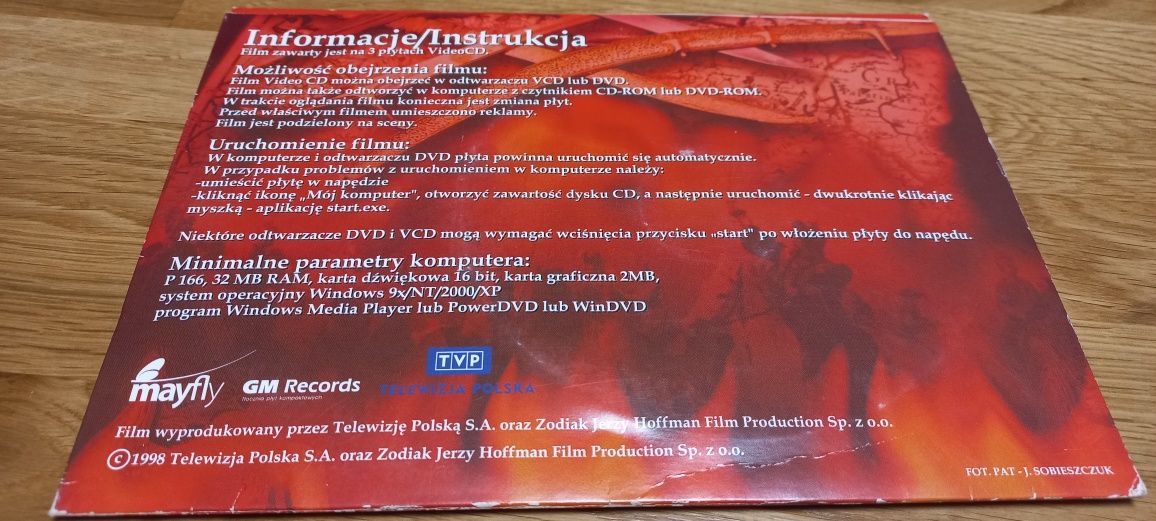 Filmy- lektury szkolne na płytach dvd