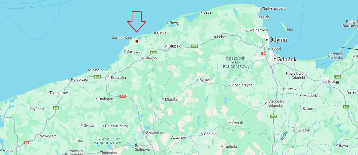Działki nad morzem i dwoma jeziorami 133zł/m2