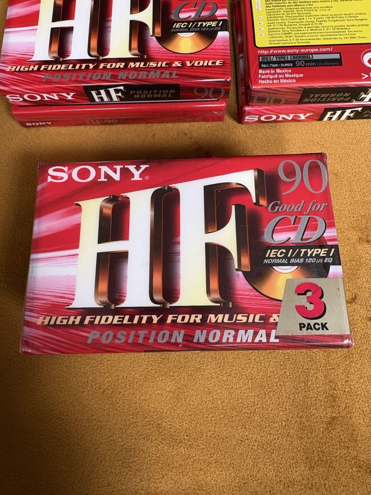 Kasety magnetofonowe Sony HF 90 nowe
