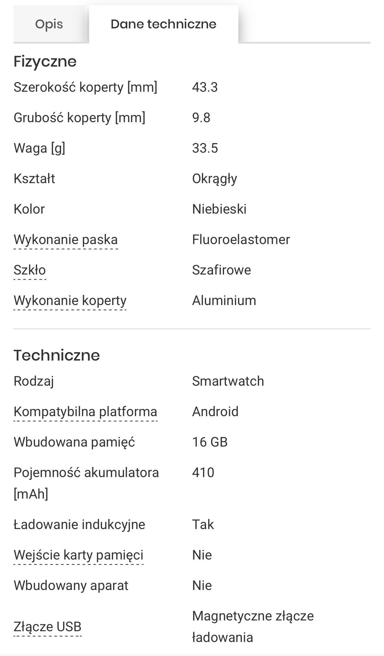 SmartWatch Samsung Galaxy 5 44mm, nowy, gwarancja 24msc