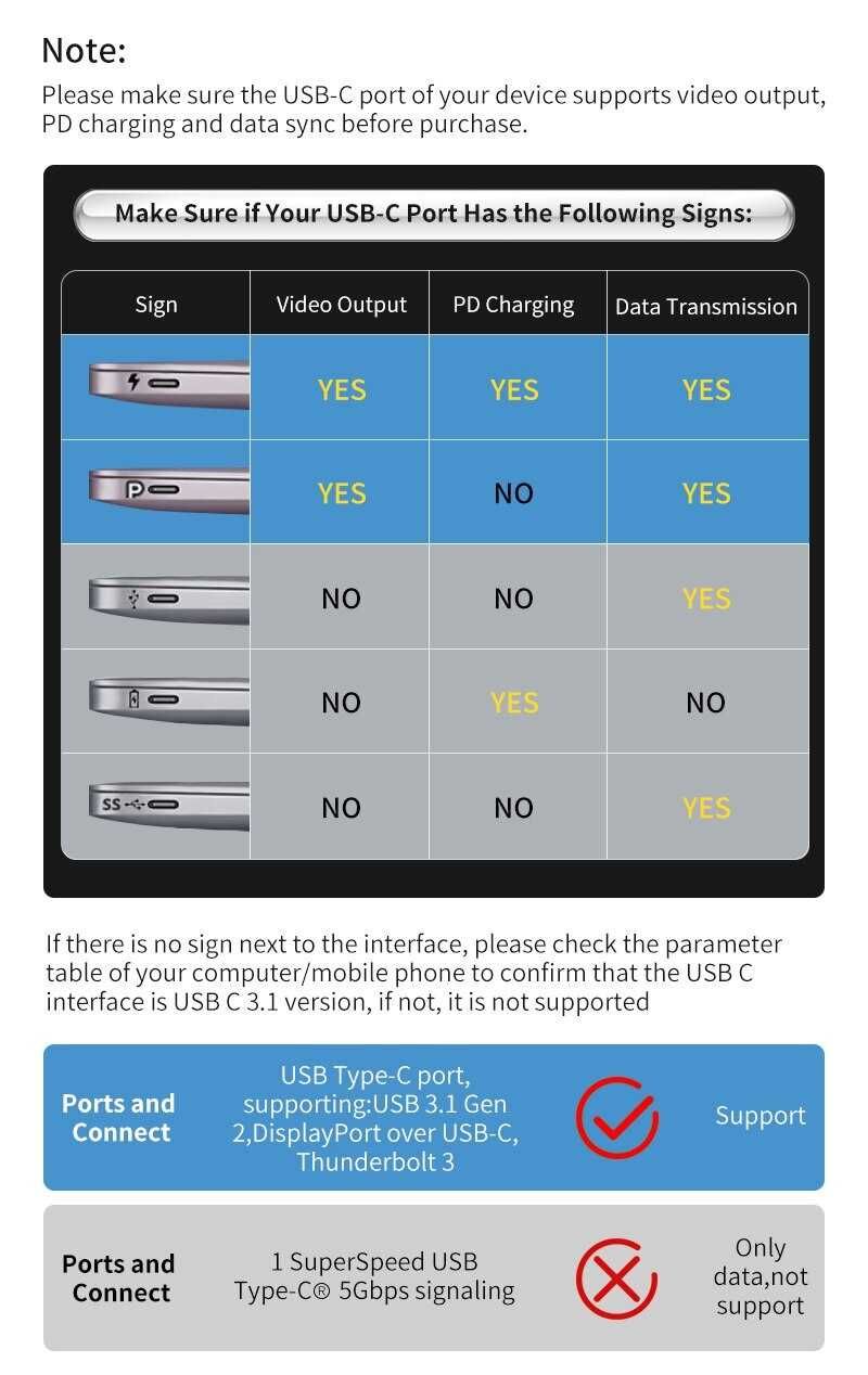 Адаптер Type-C - HDMI + USB хаб + кардрідер 8 in 1 USB C HUB