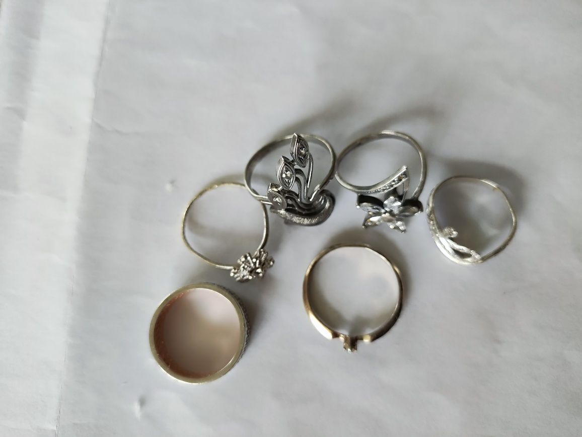 Серебрянные женские кольца