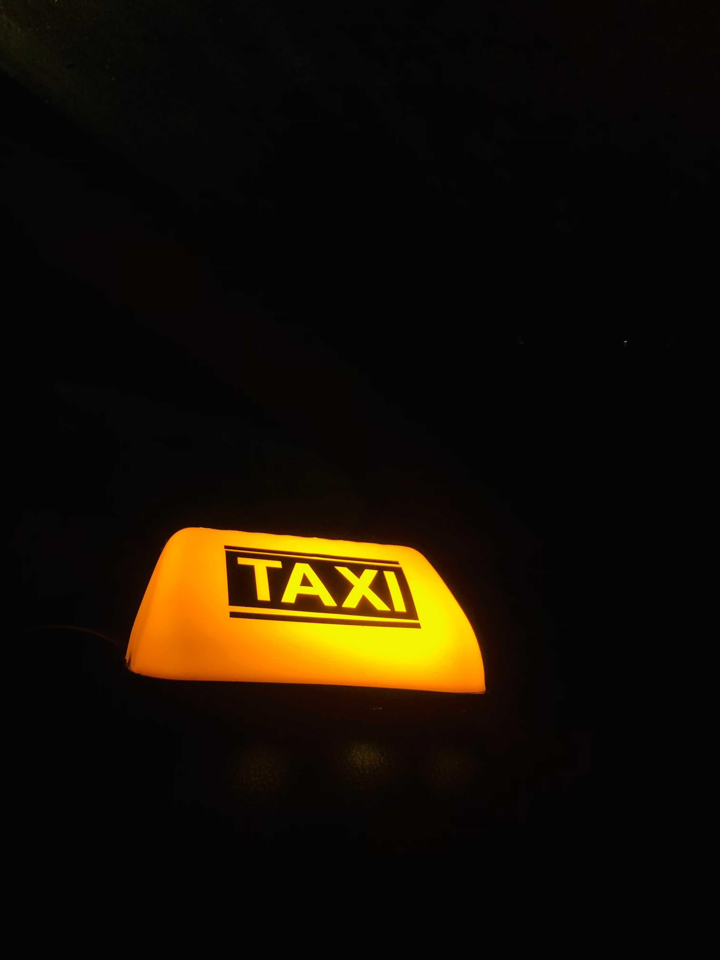 Шашка таксі міні, жовта маленька LED підсвітка, шашки taxi такси