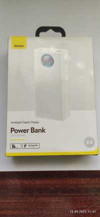 Зовнішній акумулятор Baseus Power Bank 30000mAh Quick Charge 65W Білий