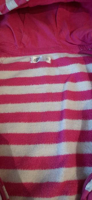 Bawełniany pajacyk 92 pepco pajac z kapturem w paski