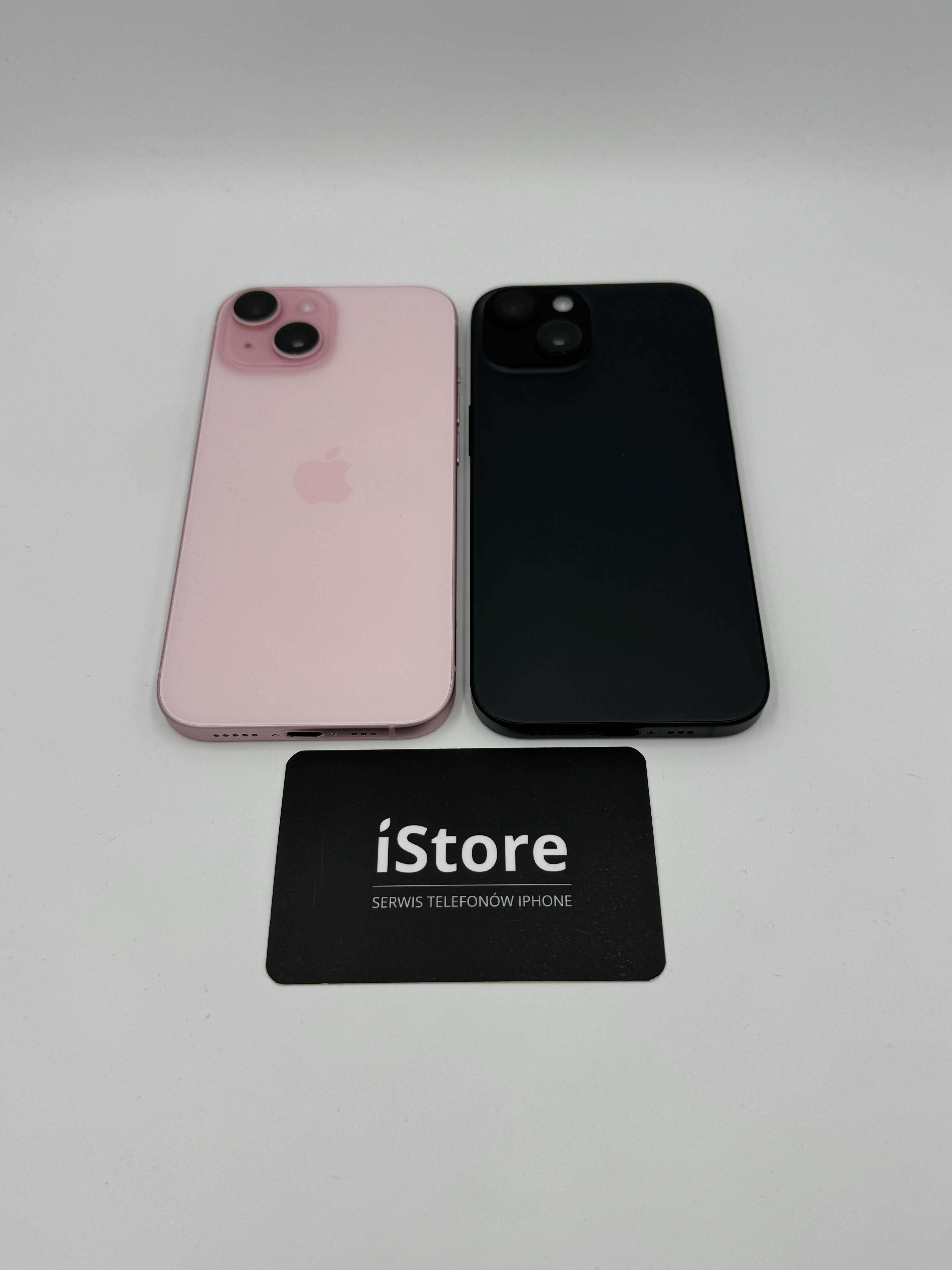 NOWY iPhone 15 128 GB • Black • Pink • GWARANCJA •