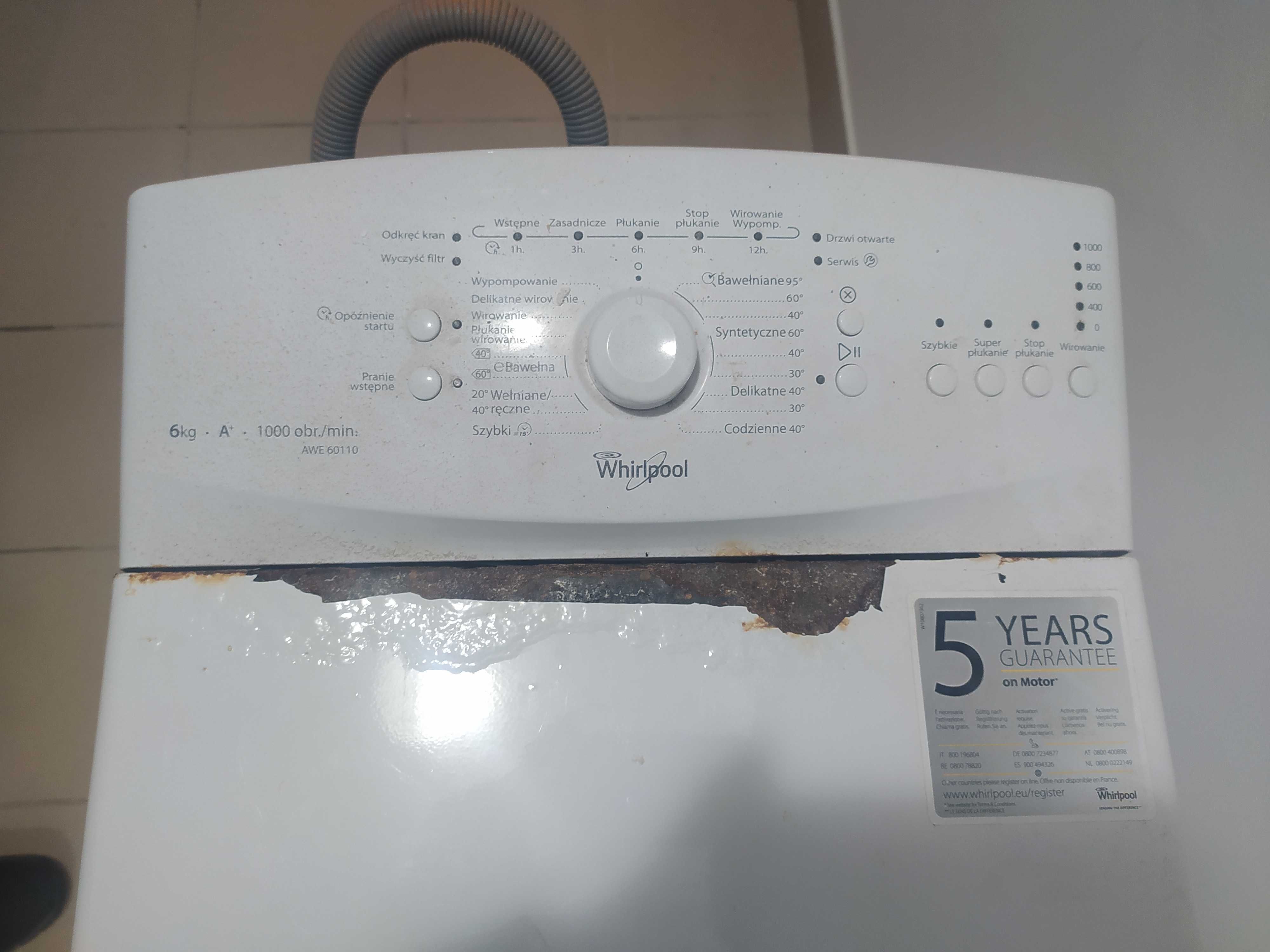 Стиральная машина Whirlpool AWE 60110 Неробоча