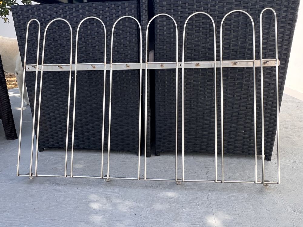 Suporte inox teto copos.