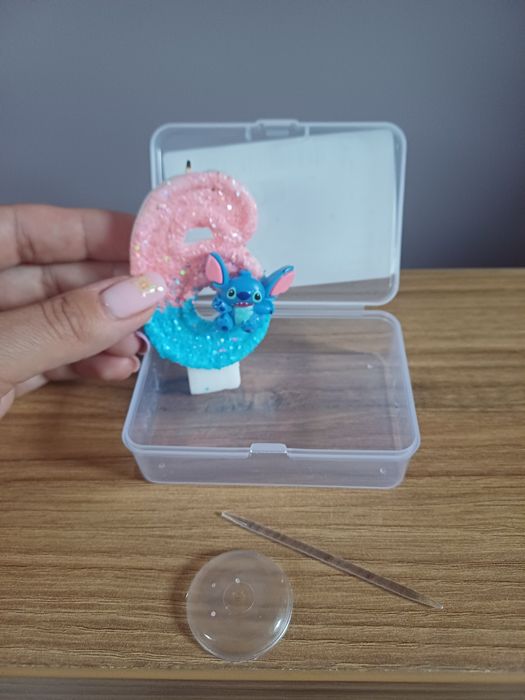 Świeczka na tort urodziny Stich 6 lat