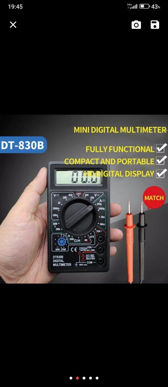 Мультиметр DT-830B