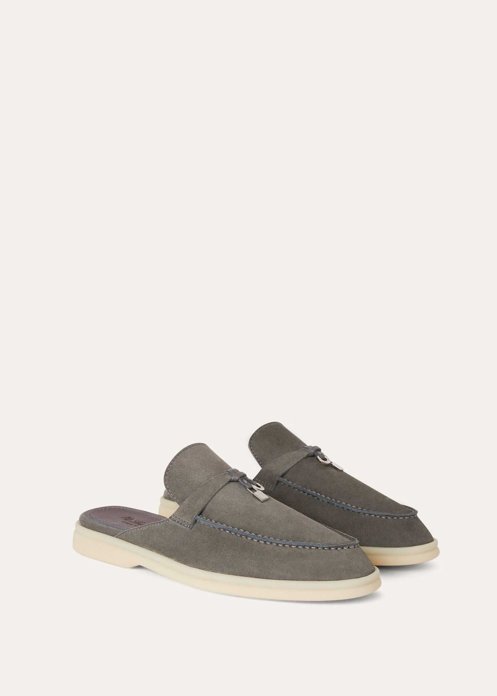 Лофери Loro Piana Babouche Charms Walk Loafer Suede Shade Grown