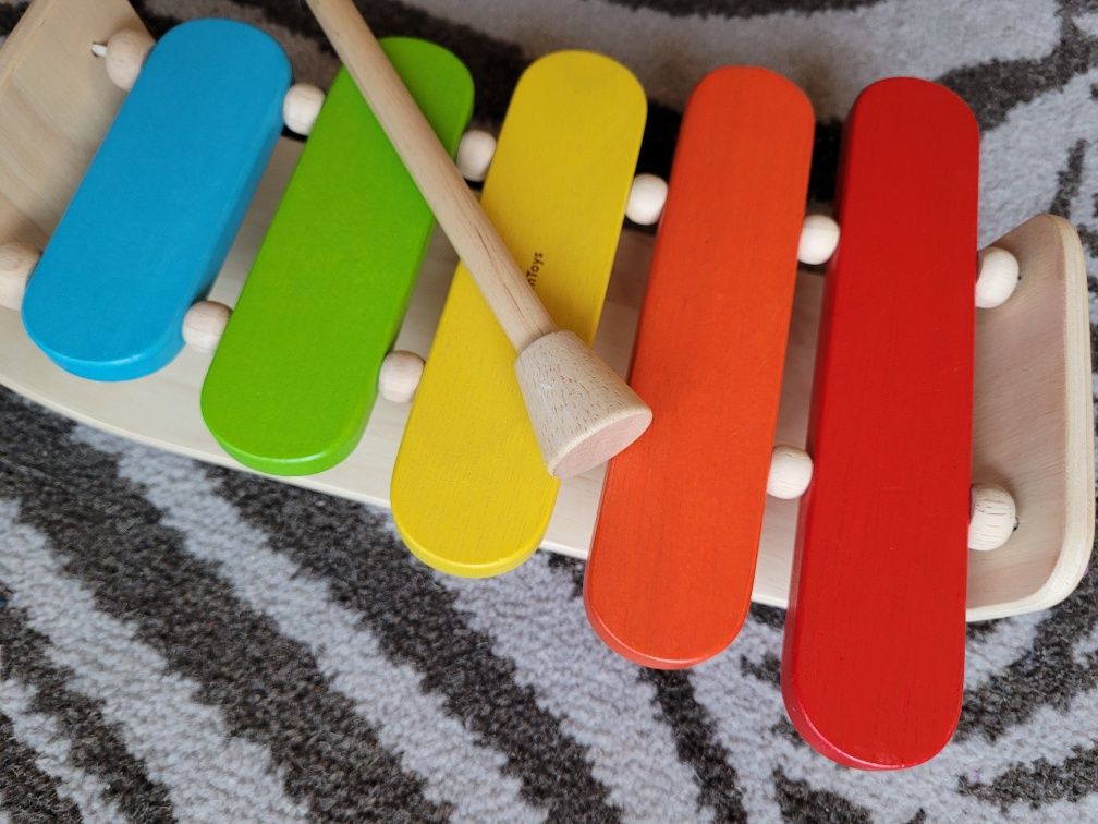 Drewniane cymbałki/ ksylofon marka Plan Toys