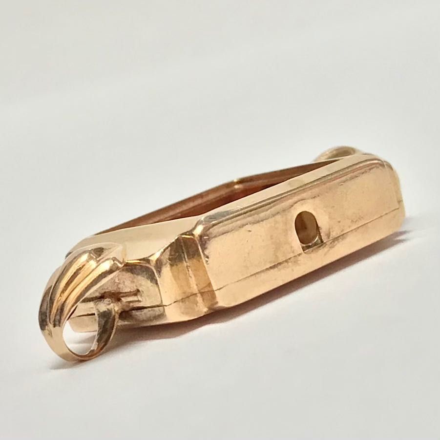 Złota KOPERTA do ZEGARKA 14K 16x18mm różowe ZŁOTO