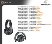 Нові AUDIO-TECHNICA M20X 30 40 50 ath 60 70 BT R X E white MO