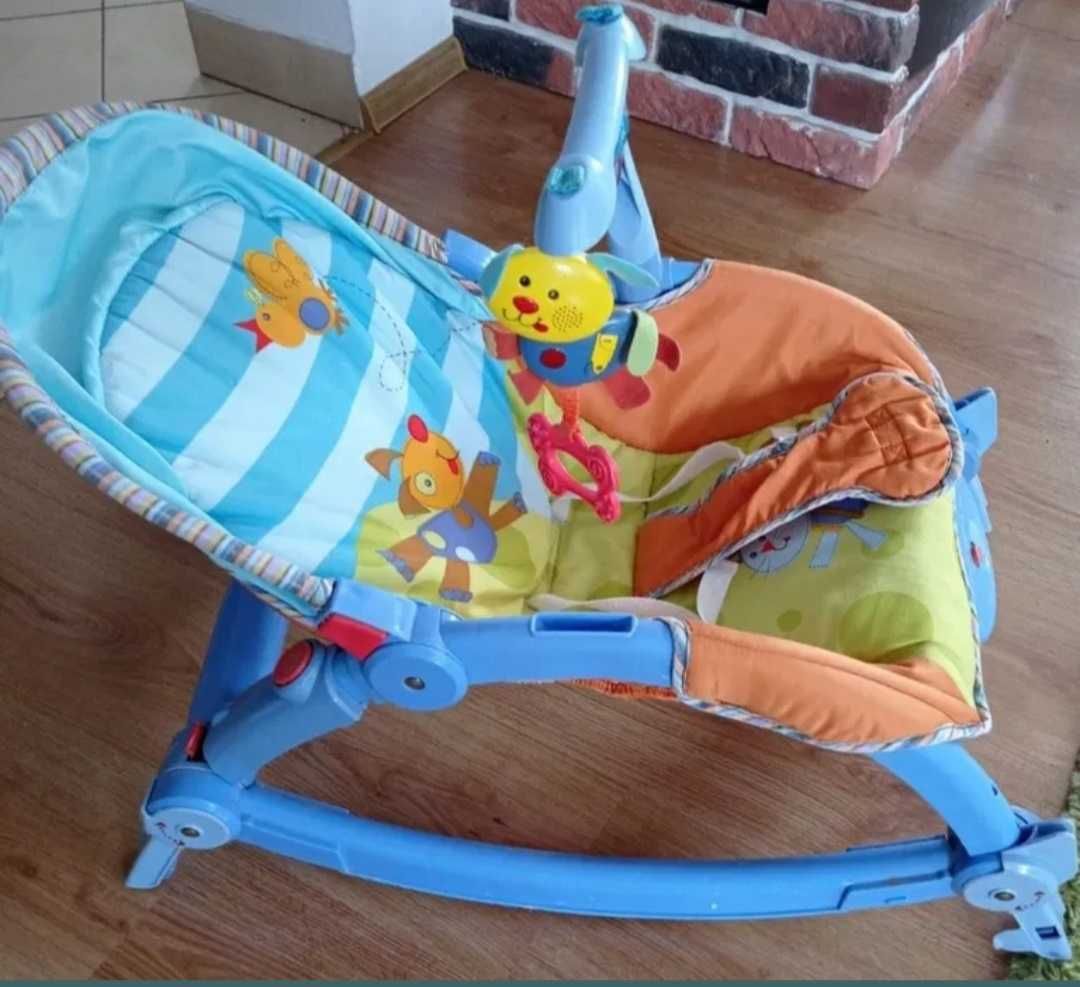 ! Fisher Price *oryg* LEŻACZEK BuJaczEk krzesełko 3w1 wibracje 0-18kg