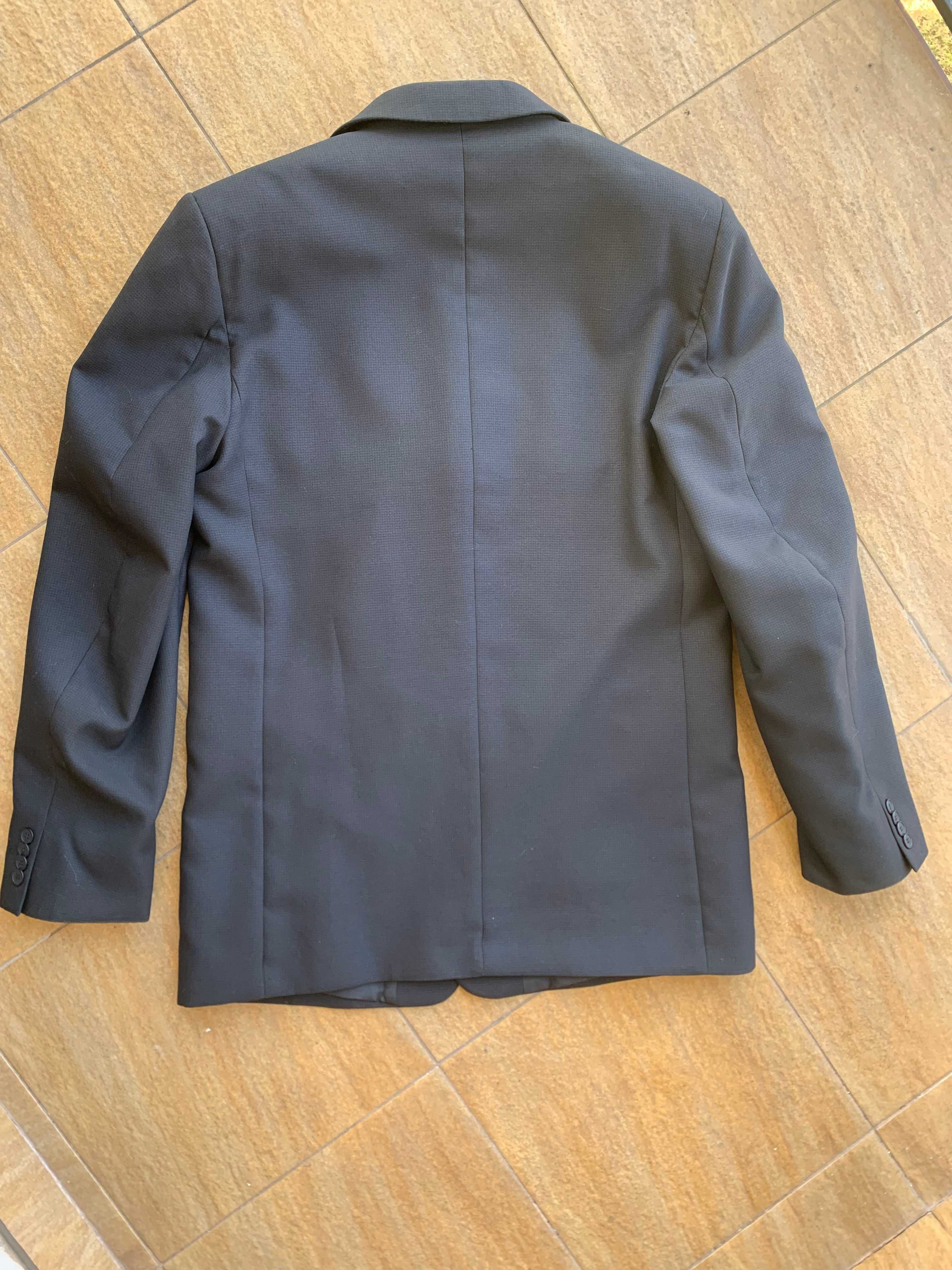 3 częściowy grafitowy męski garnitur Melton roz. XL na wzrost 188 cm