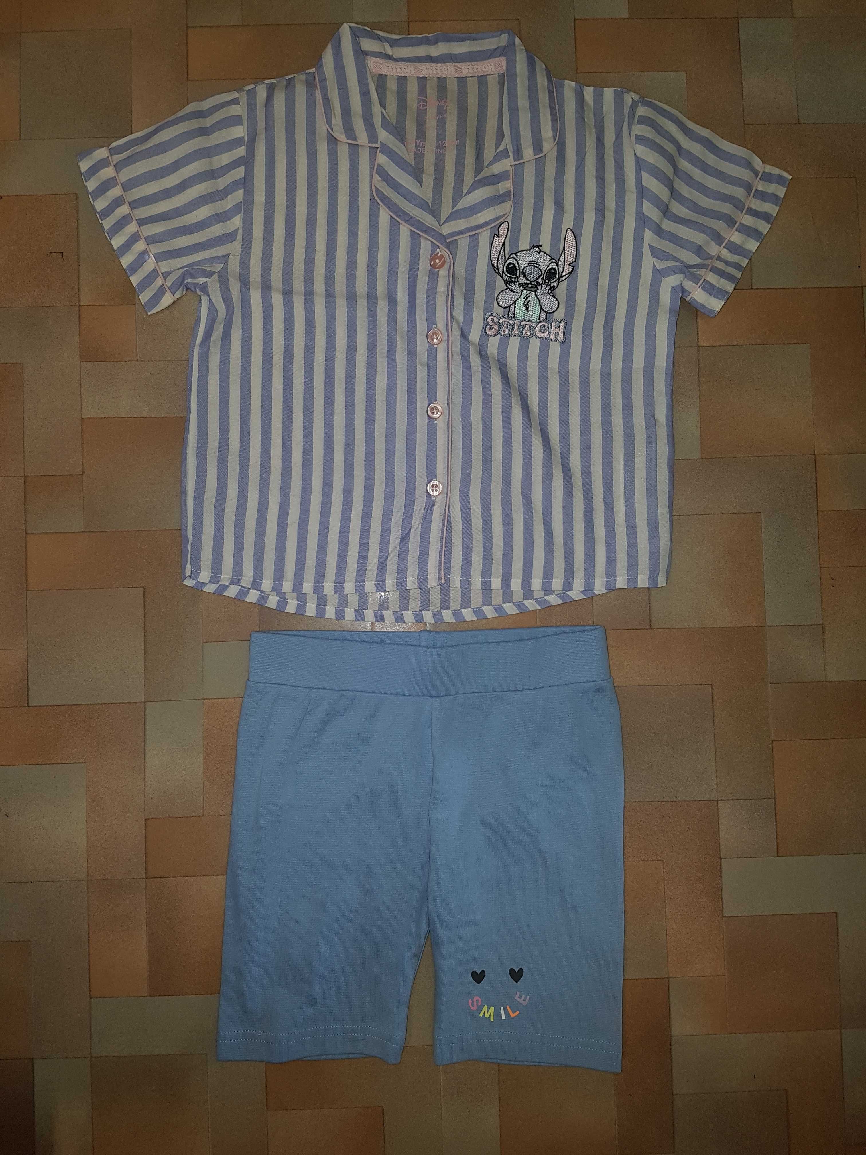 Легкая пижама Disney Стич лето, комплект, Stitch 6-9 лет 122-134 см