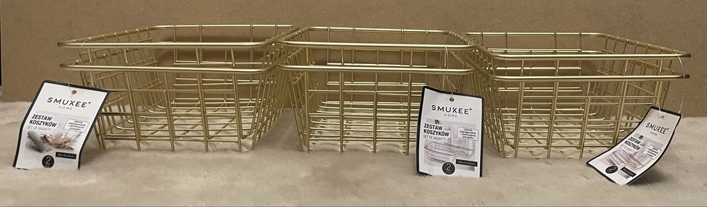 Zestaw złotych koszyków