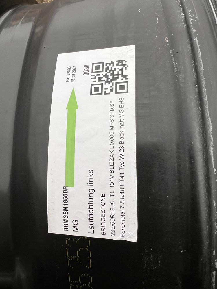 Диски R18 5x112 MG EHS VW Skoda 5 112