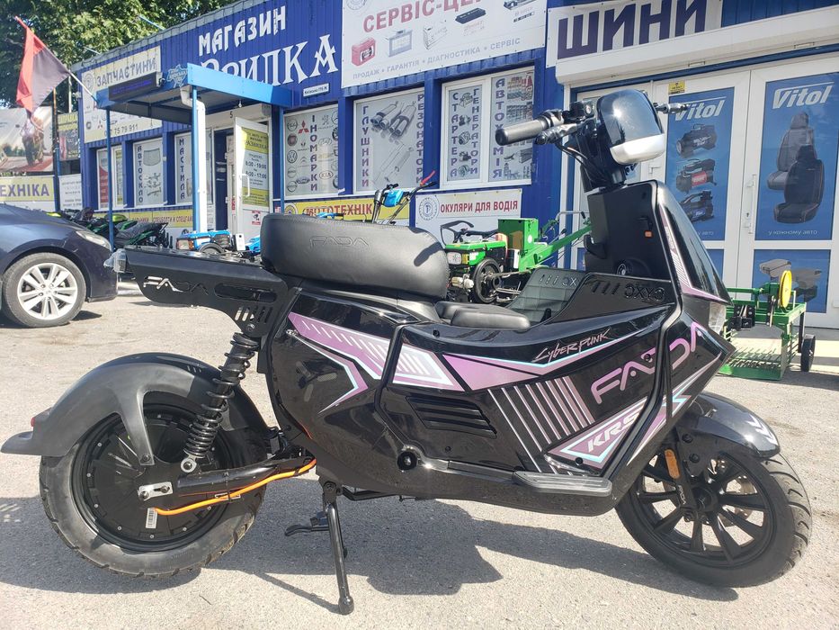 Електроскутер FADA WILA 1200W 72V/25Ah Безкоштовна доставка 100км