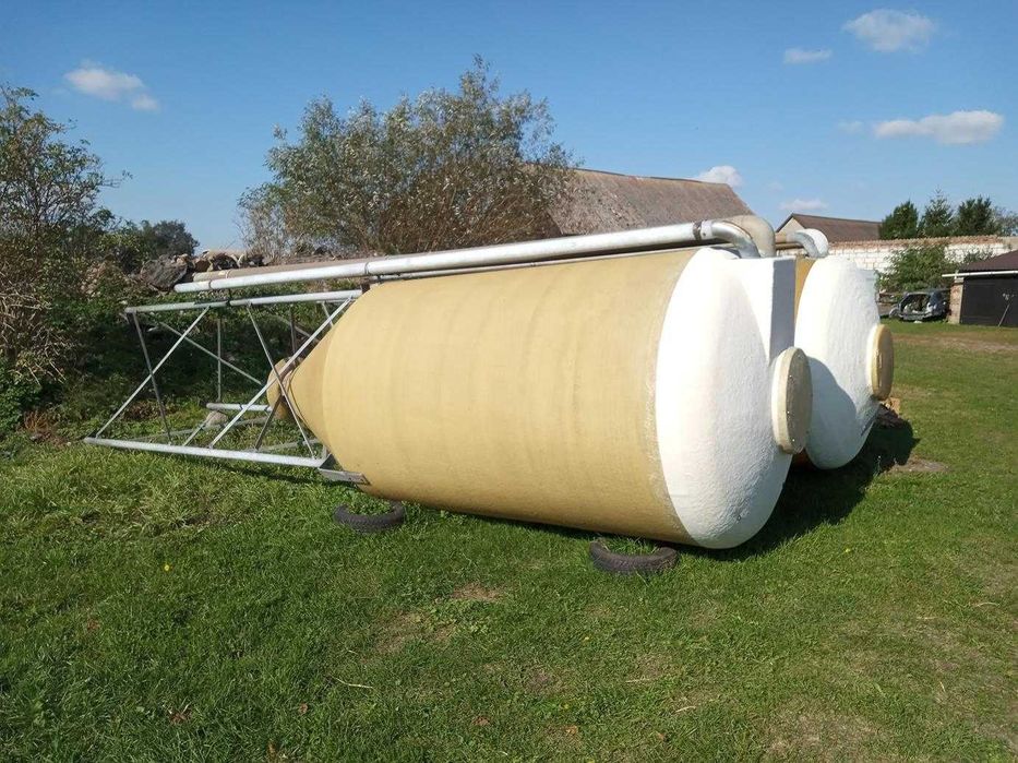 Silos paszowy poliestrowy, zbiornik paszowy, bin ok. 6T
