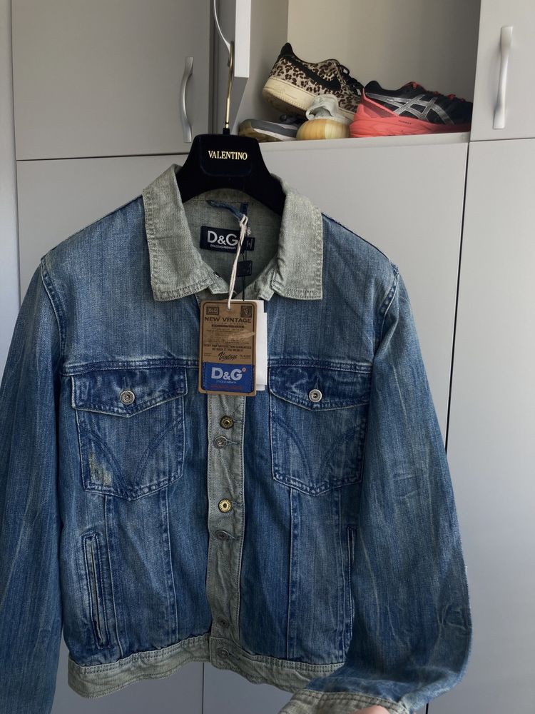 Dolce Gabbana vintage new jeans jacket big logo original