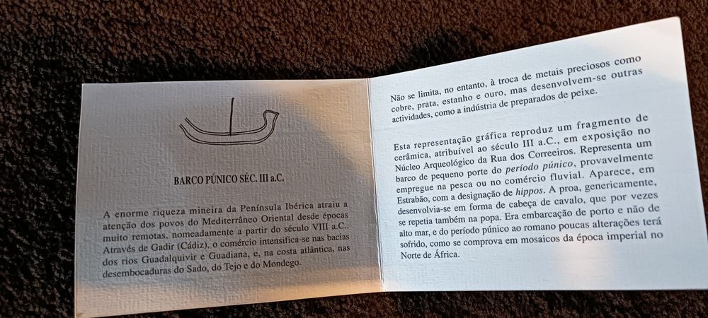 Barco púnico sec. III a.C peça em prata Leitão& Irmão