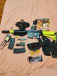 Arma de airsoft como nova e muito assessórios
