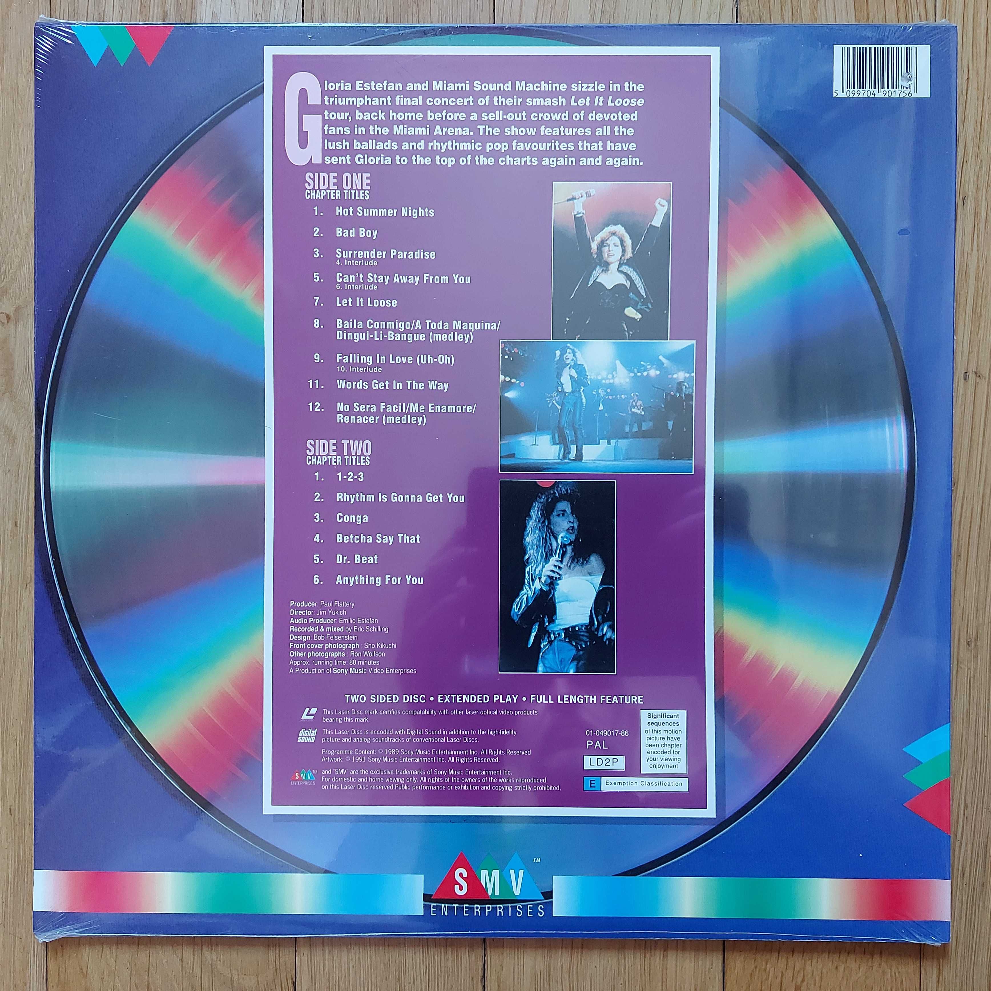 Laserdisc Gloria Estefan And Miami Sound Machine, Homecoming Concert M