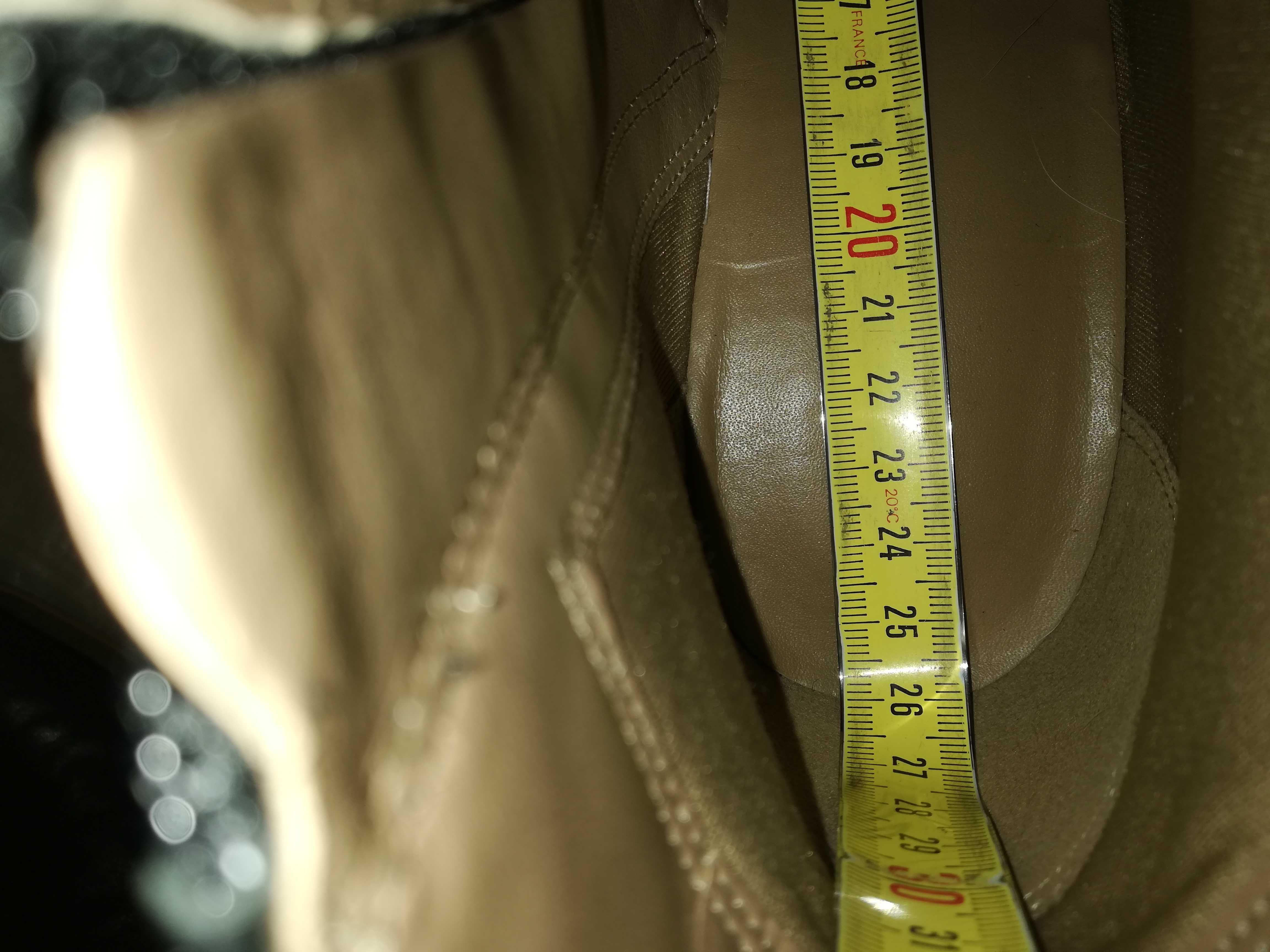 Buty botki skórzane Ecco rozmiar 40 wkładka 26 cm