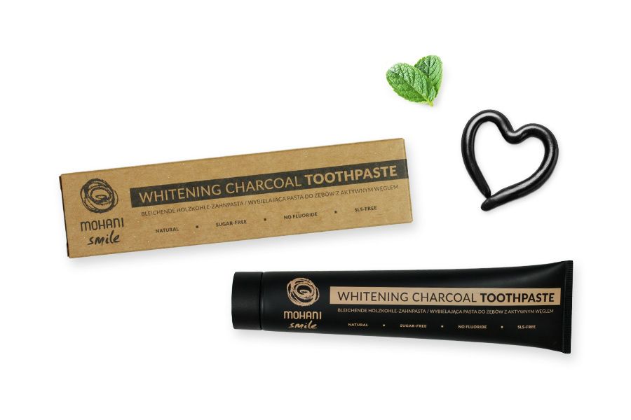 Mohani naturalna pasta wybielająca z węglem aktywnym 75ml