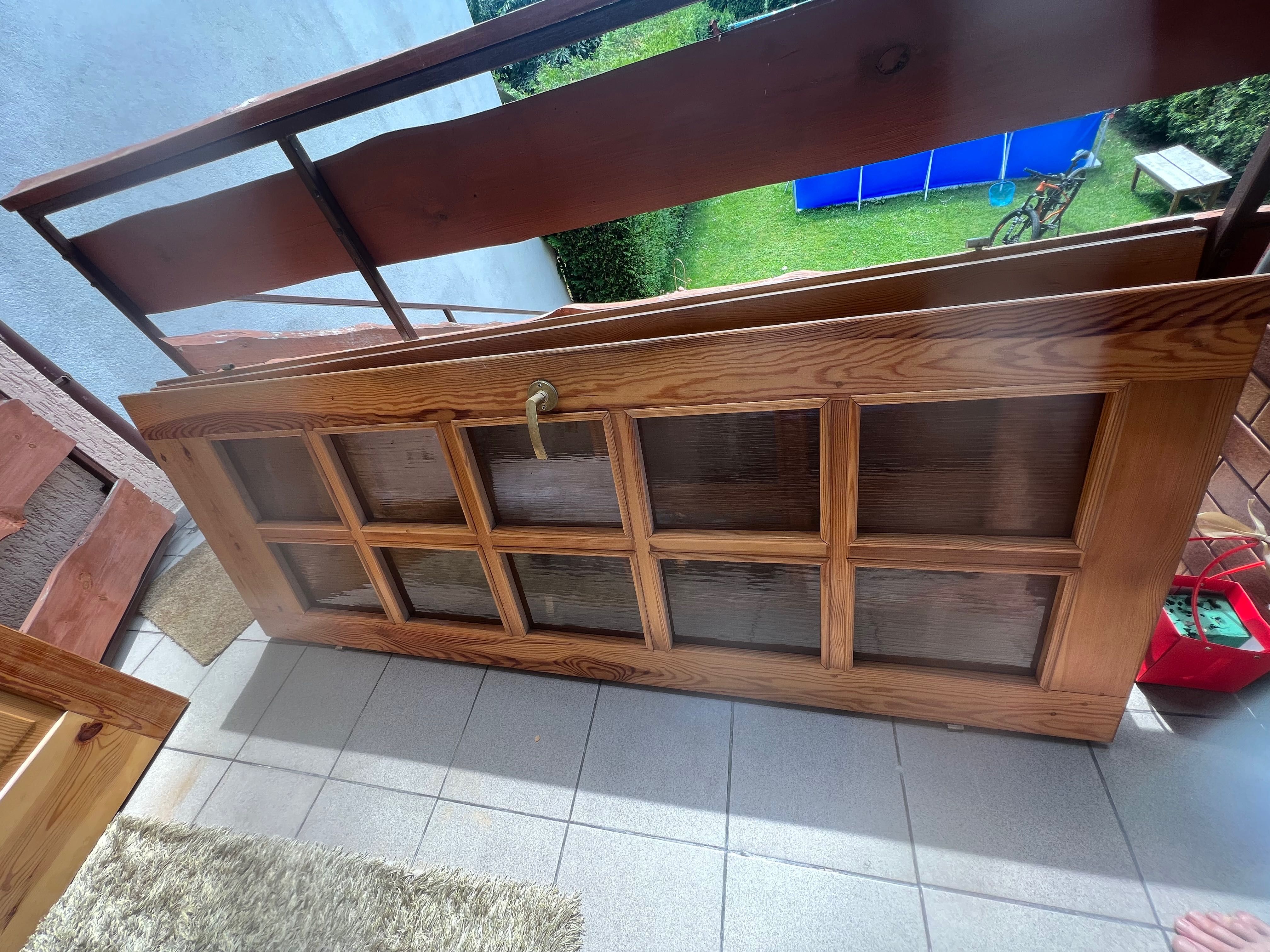 Drzwi wewnętrzne  tylko prawe drewniane sosna 2 szt