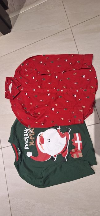 Koszula i bluzka świąteczna