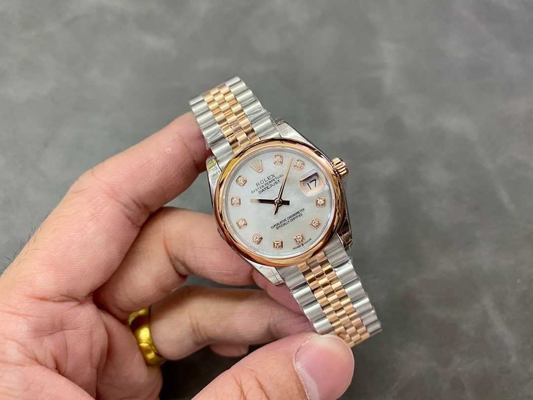 Damski zegarek Rolex Datejust 31MM MOP ze szwajcarskim mechanizmem