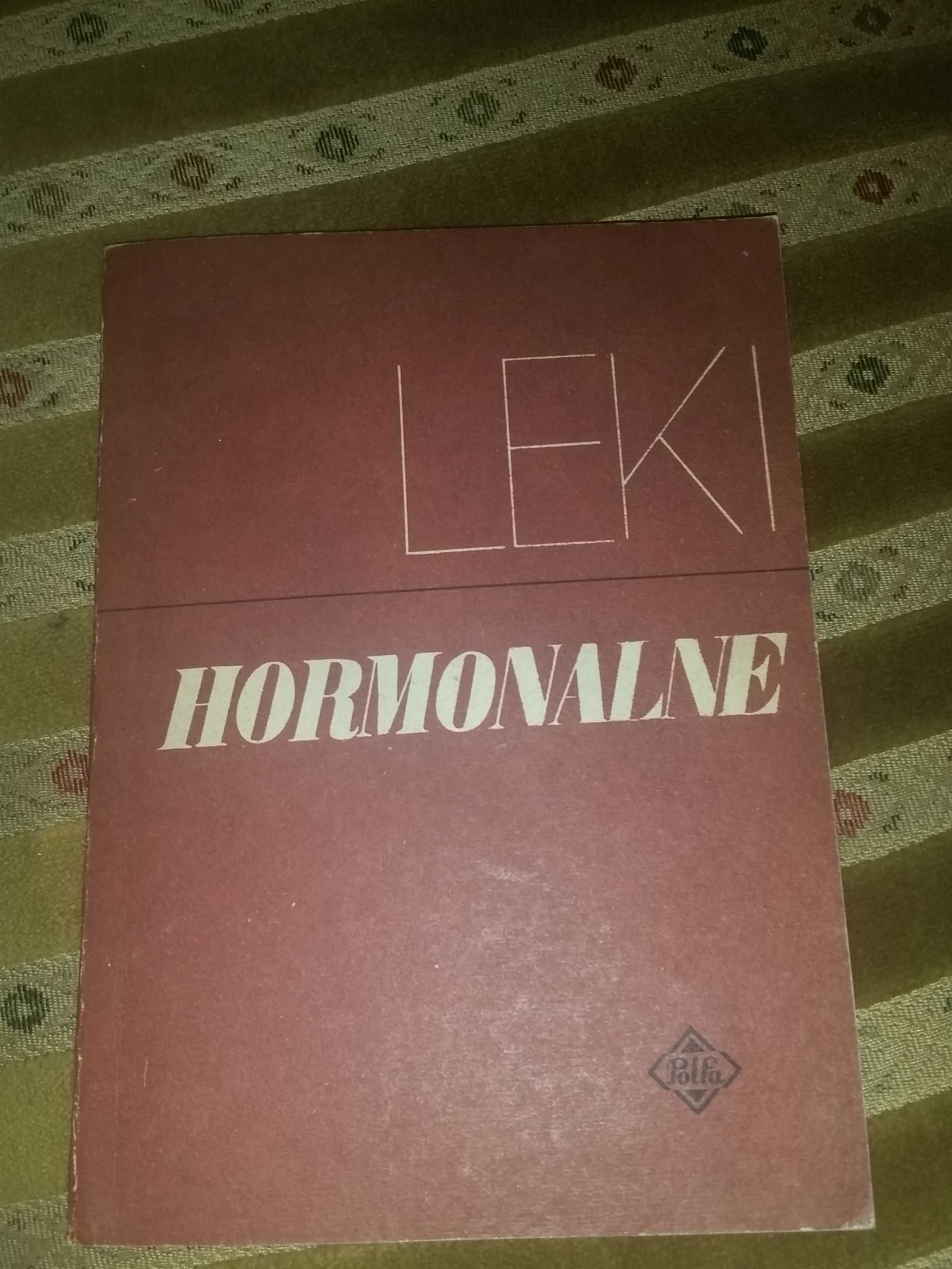 Leki hormonalne Jerzy Teter stara książka medyczna PRL 1972