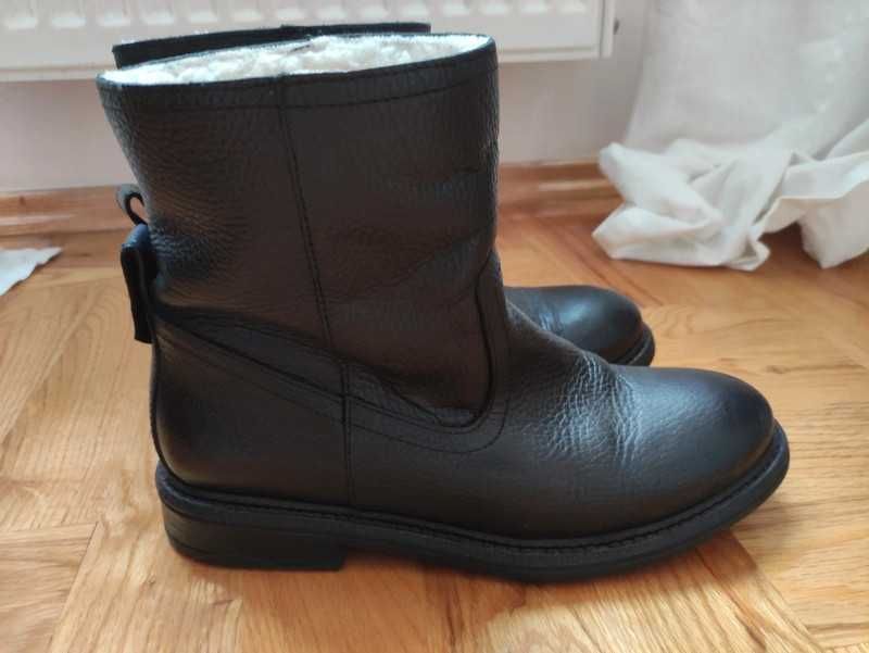 Skórzane botki Anna Field nowe