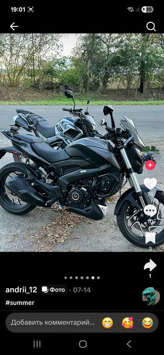 Bajaj dominar 400 2020рік.
