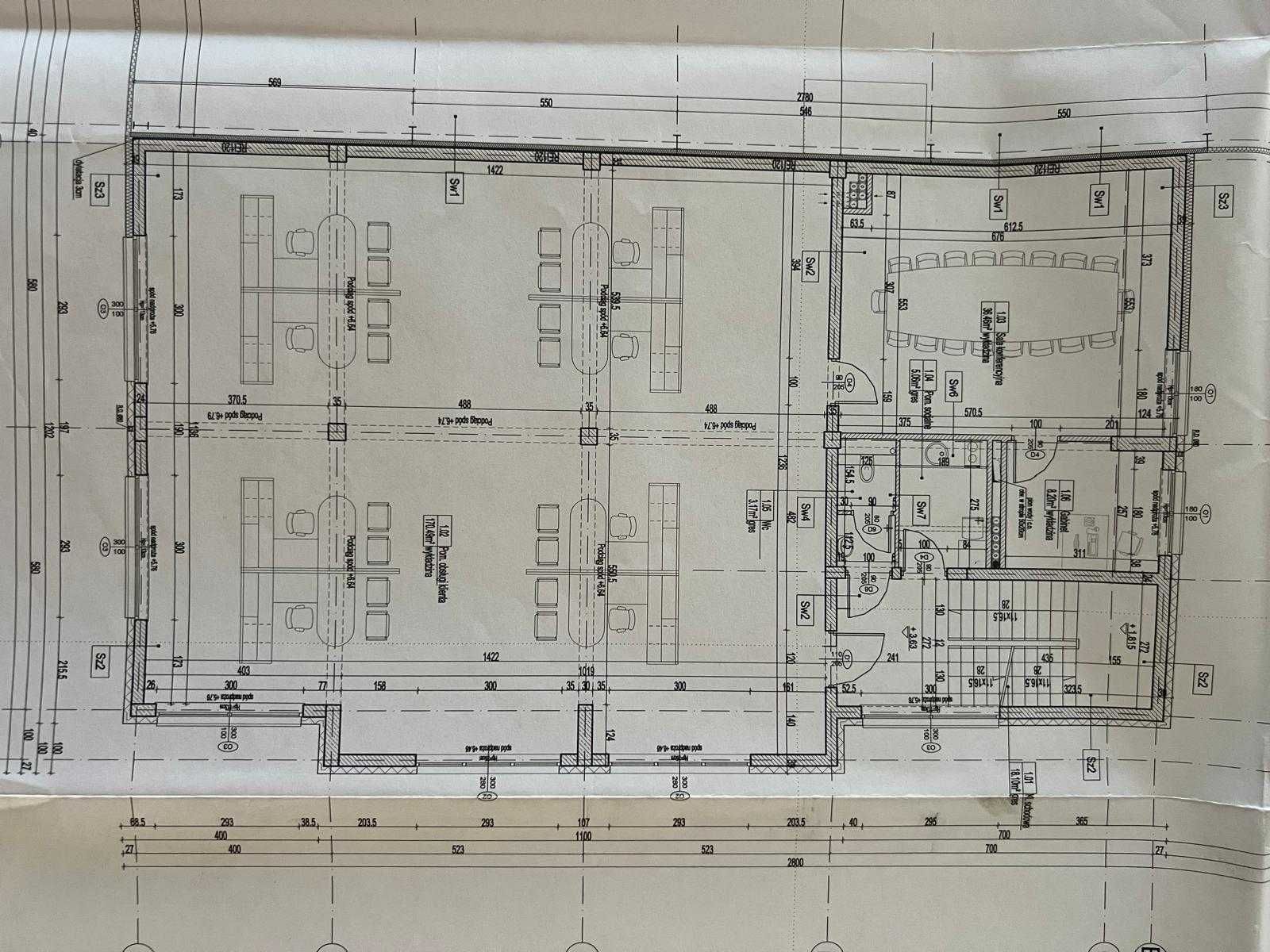 Wynajmę LOKAL BIUROWY 250m2