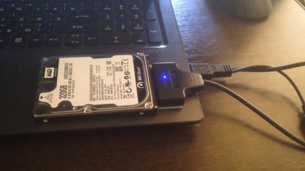 USB 2.0 - SATA переходник для жесткого диска ноутбука 2.5" HDD SSD