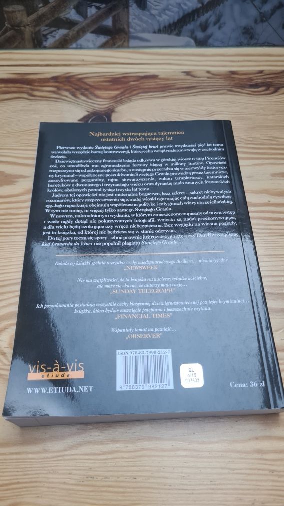 Święty Graal święta krew Michael Baigent ( nowe wydanie)