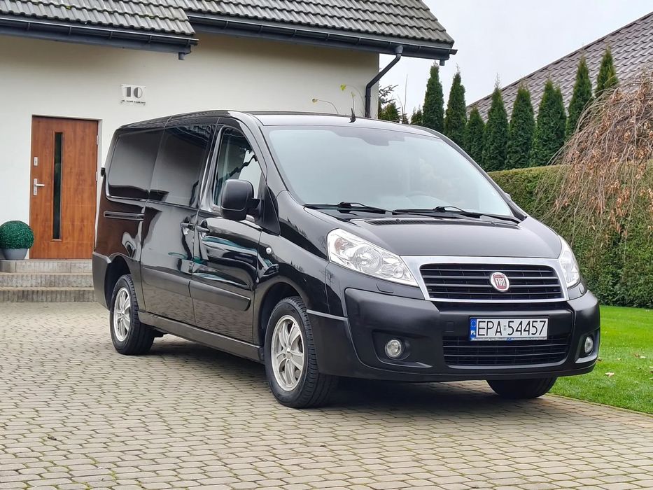 Fiat Scudo Long  2.0 JTD 128KM Brygadówka 6 osób Klima Serwis Expert Jumpy Maxi