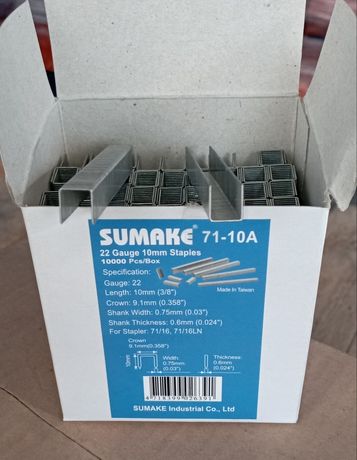 Скобы для пневмостеплера SUMAKE 71-10A