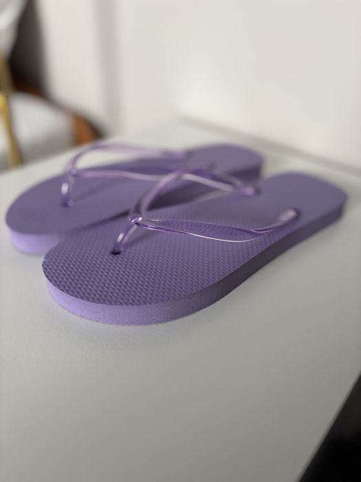 Nowe fioletowe klapki japonki rozm. 37