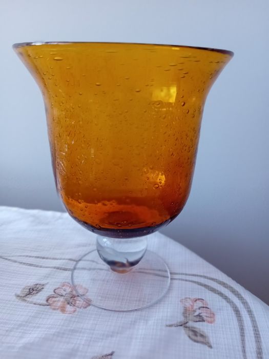 Antico, kielich miodowe szkło plus szklaneczki